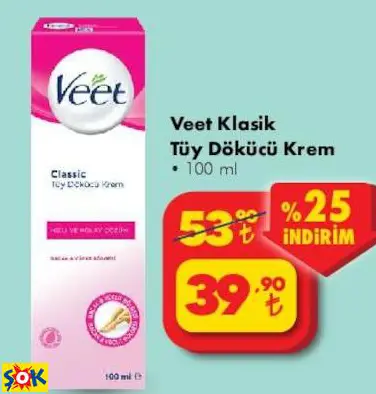 VEET KLASİK TÜY DÖKÜCÜ KREM VEET KLASİK TÜY DÖKÜCÜ KREM